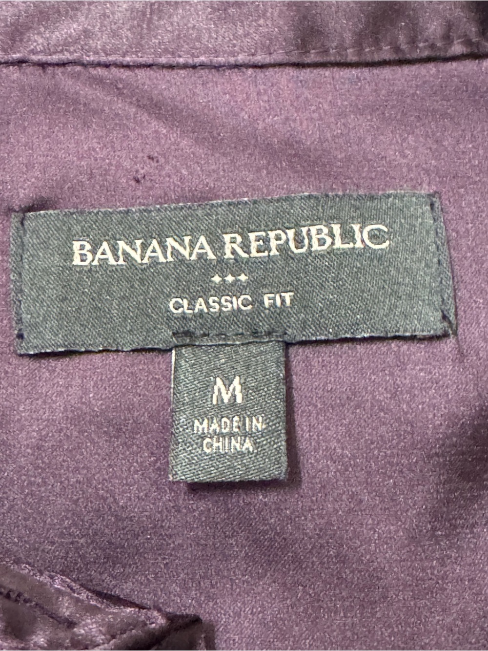 Banana Republic Womens Purple Button Down Shirt Classic Fit Collared Long Sleeve - Picture 9 of 10